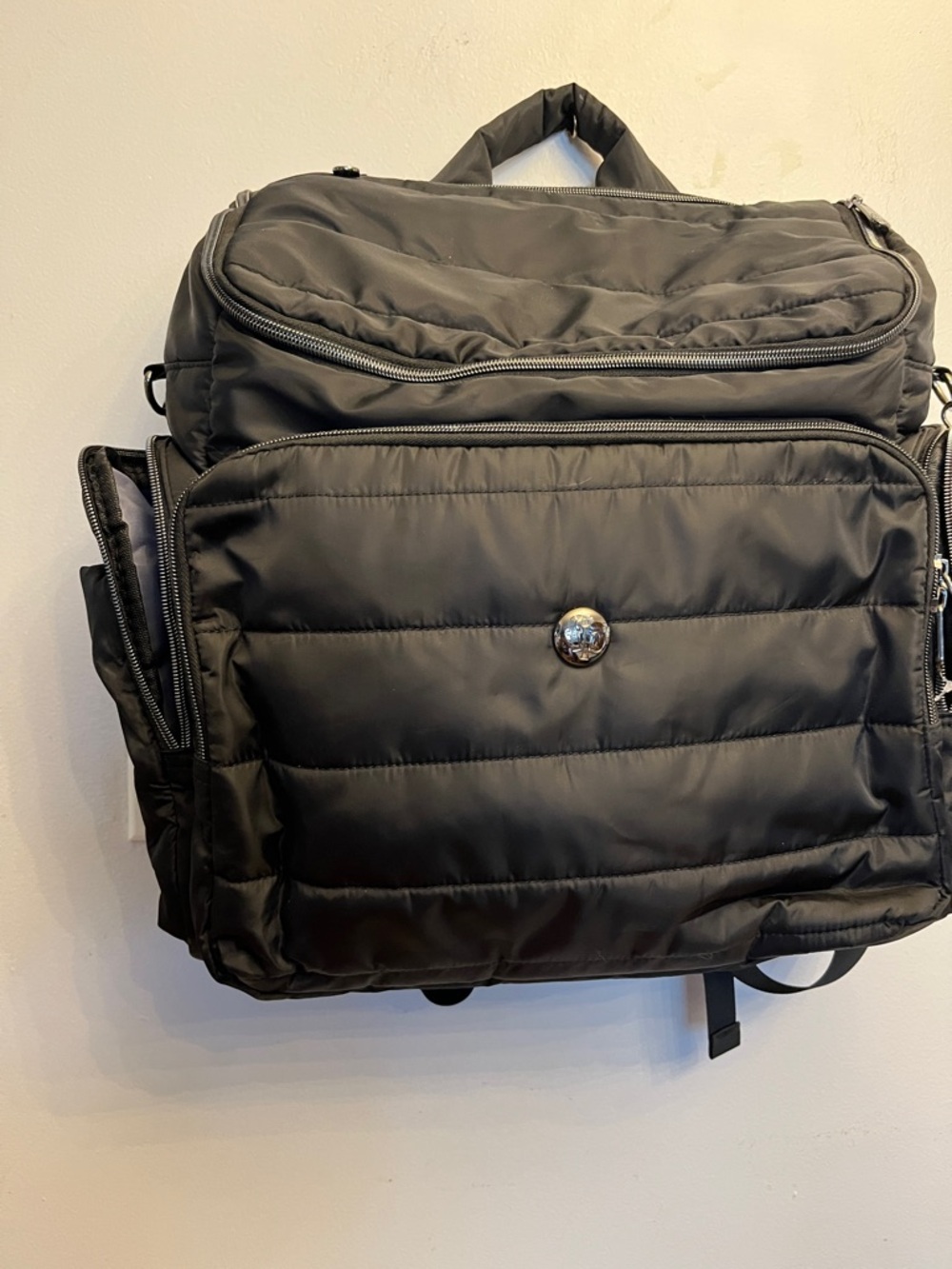 Fisher-Price Black large Diaper Backpack
